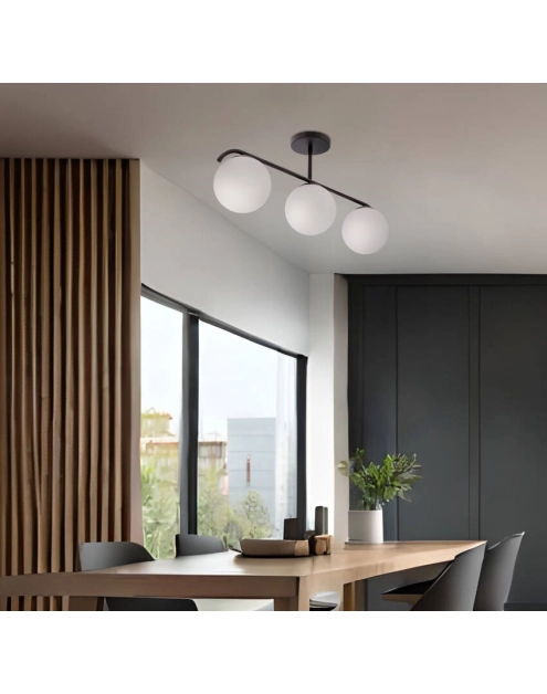 Zdjęcie: Lampa sufitowa Amadeo 3x40 W E14 biały czarny CANDELLUX