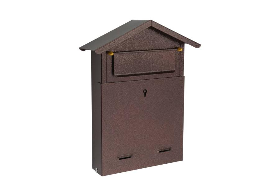 Zdjęcie: Skrzynka na listy szyld02 domek skośny antyk miedź METRO