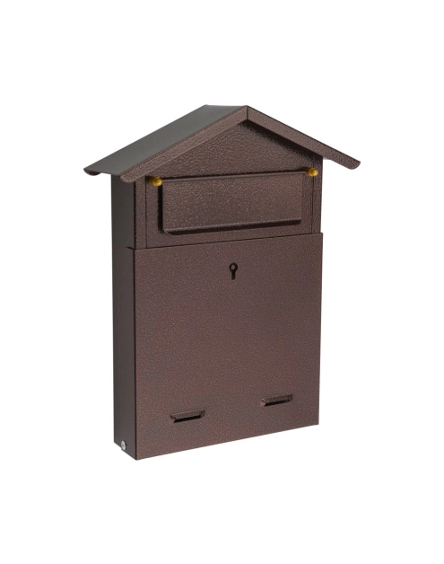 Zdjęcie: Skrzynka na listy szyld02 domek skośny antyk miedź METRO