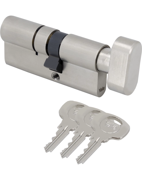 Zdjęcie: Wkładka z gałką Y500 50/55G satyna YALE