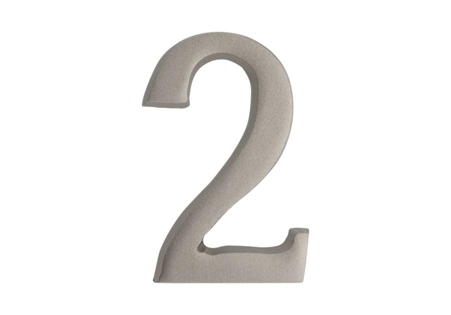 Zdjęcie: Cyfra 2 samoprzylepna nikiel satyna 50 mm METRO