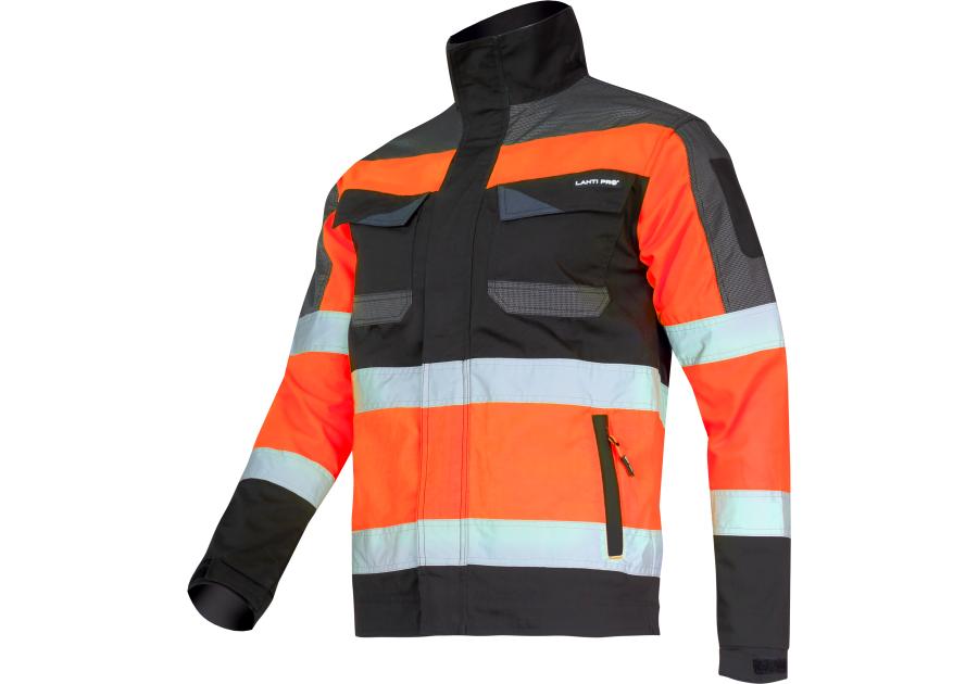 Zdjęcie: Kurtka ostrzegawcza czarno-pomarańczowa, 2XL, CE, LAHTI PRO