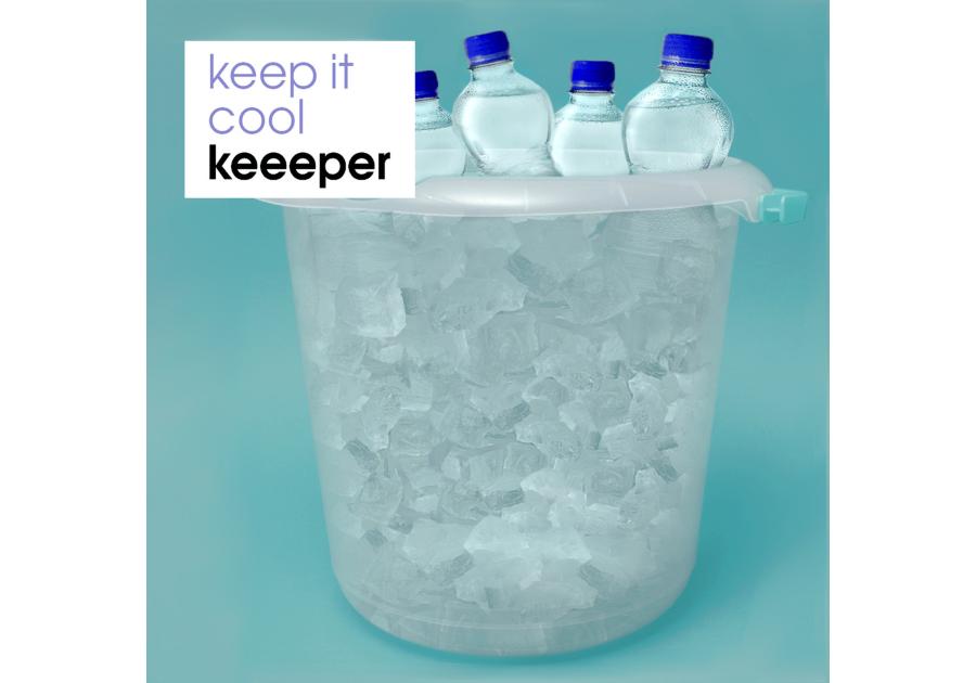 Zdjęcie: Wiadro z wylewką mika 10 L transparent KEEEPER