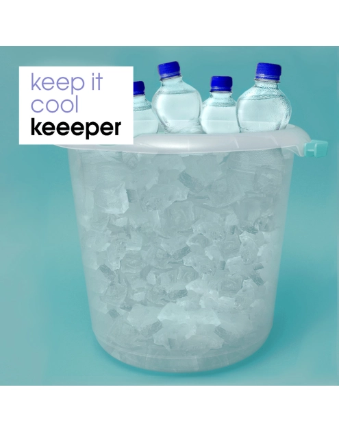 Zdjęcie: Wiadro z wylewką mika 10 L transparent KEEEPER