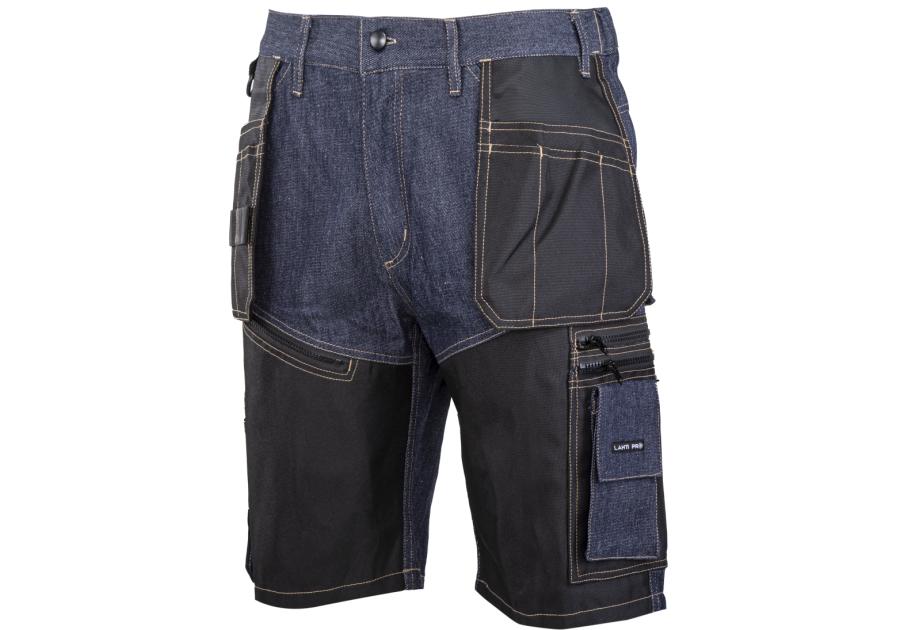 Zdjęcie: Spodenki krótkie jeans. niebieskie ze wzmocnieniami, "s", CE, LAHTI PRO