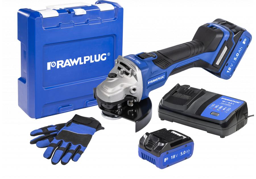 Zdjęcie: Szlifierka kątowa 125 mm 18 V RawlGRINDER RAWLPLUG