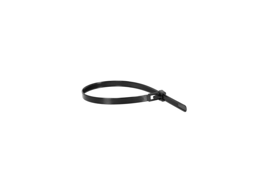 Zdjęcie: Opaski nylonowe demontowalne czarne 7,6 x 300 mm STALCO PERFECT