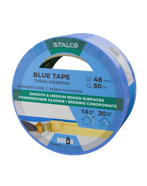Zdjęcie: Taśma malarska niebieska 48 mm x 50 m STALCO