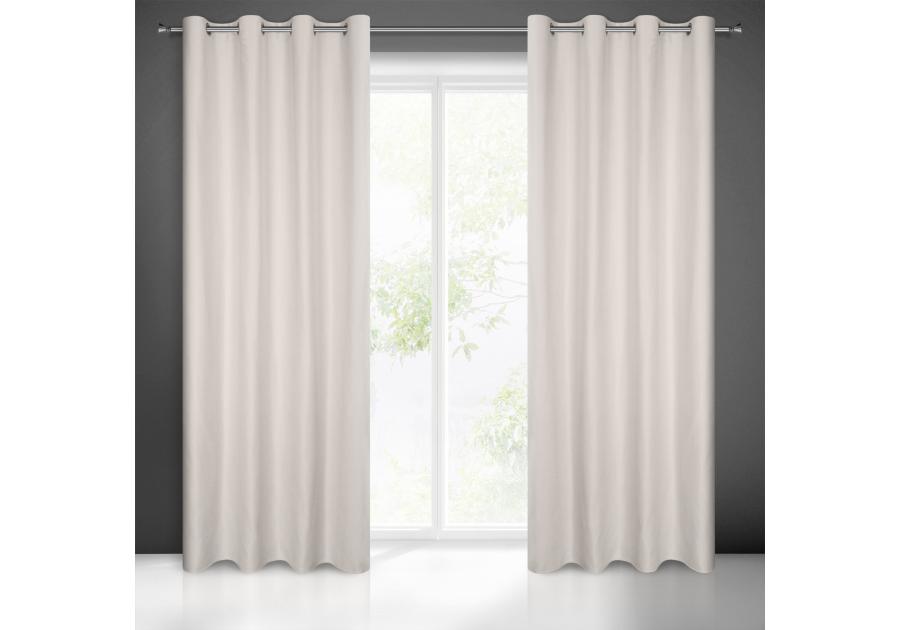 Zdjęcie: Zasłona gotowa Ada 140x250 cm stalowy EUROFIRANY