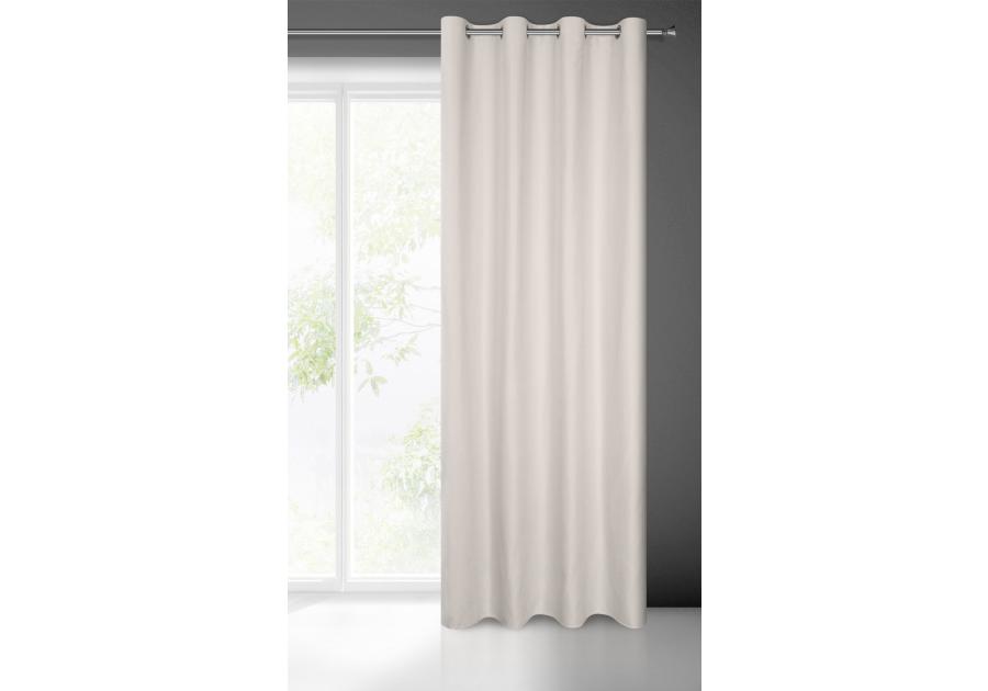 Zdjęcie: Zasłona gotowa Ada 140x250 cm stalowy EUROFIRANY