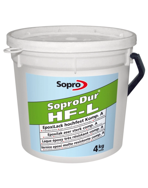 Zdjęcie: Epoksydowy lakier do betonu wysokowytrzymały składnik A SoproDur HF-L 4 kg SOPRO