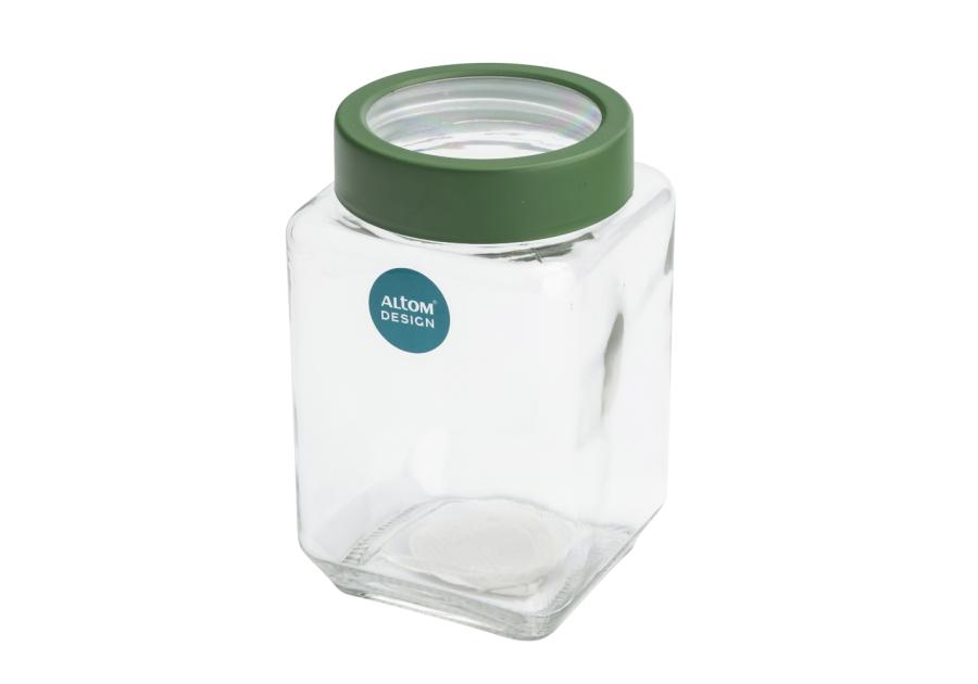 Zdjęcie: Pojemnik kwadratowy z zieloną pokrywką 700 ml ALTOM DESIGN