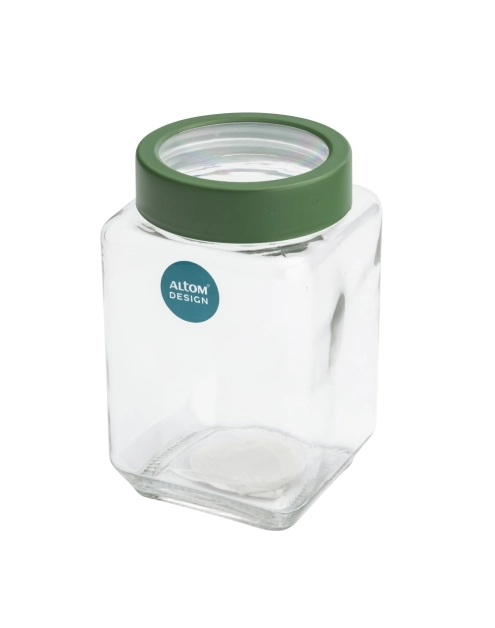 Zdjęcie: Pojemnik kwadratowy z zieloną pokrywką 700 ml ALTOM DESIGN