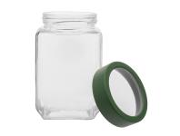 Zdjęcie: Pojemnik kwadratowy z zieloną pokrywką 700 ml ALTOM DESIGN