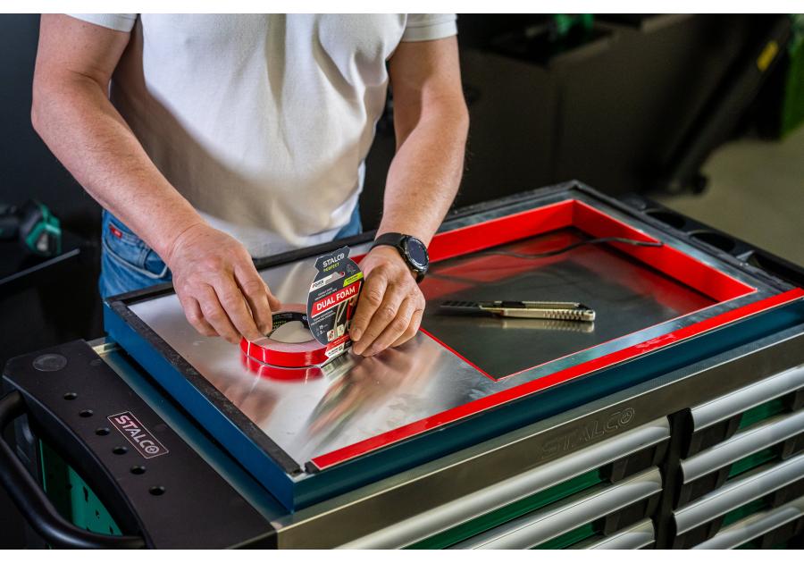 Zdjęcie: Taśma montażowa dwustronna, piankowa 19 mm x 5 m STALCO PERFECT