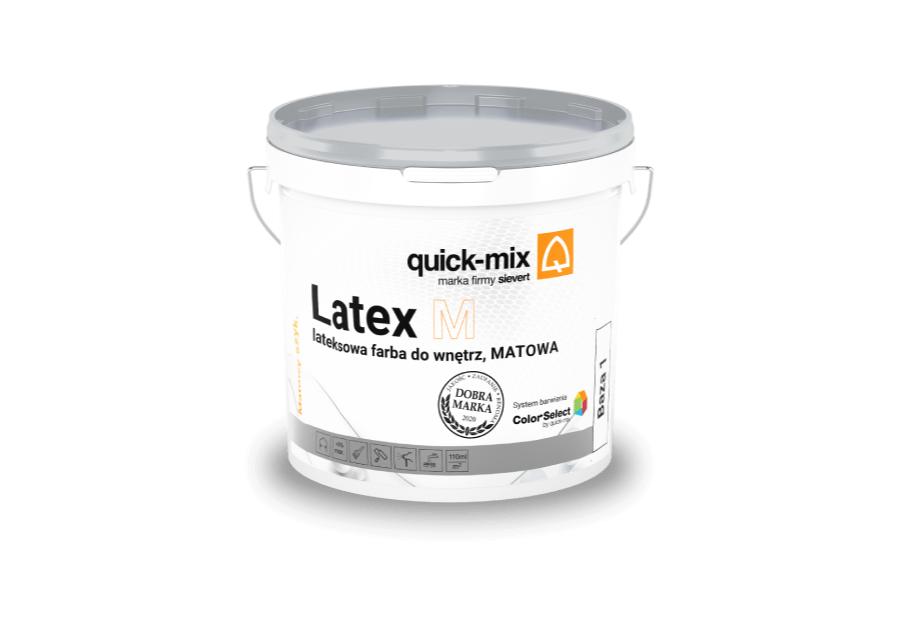 Zdjęcie: Farba do wnętrz Latex M lateksowa matowa 10 L QUICK-MIX