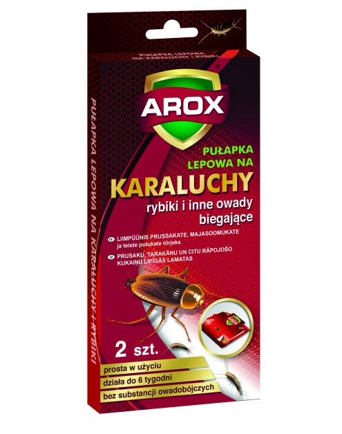 Zdjęcie: Pułapka lepowa na karaluchy Arox 1 szt. AGRECOL