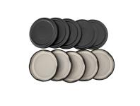 Zdjęcie: Komplet 10 zakrętek czarnych matowych fi 66 4-zaczepowych SEZON