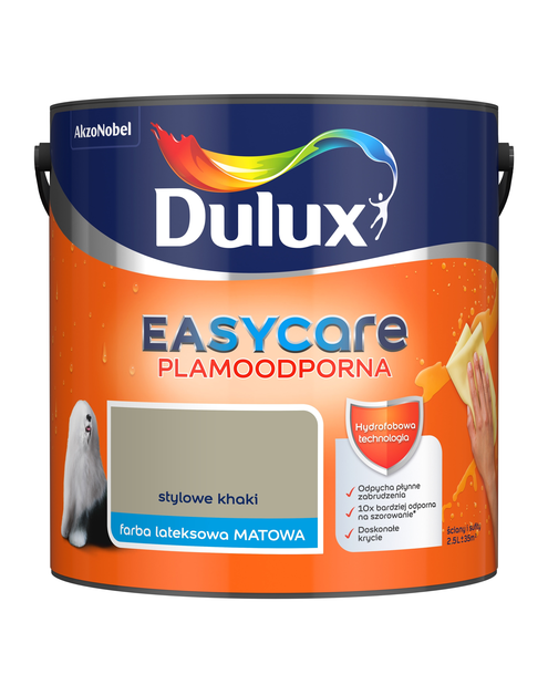 Zdjęcie: Farba do wnętrz EasyCare 2,5 L stylowe khaki DULUX