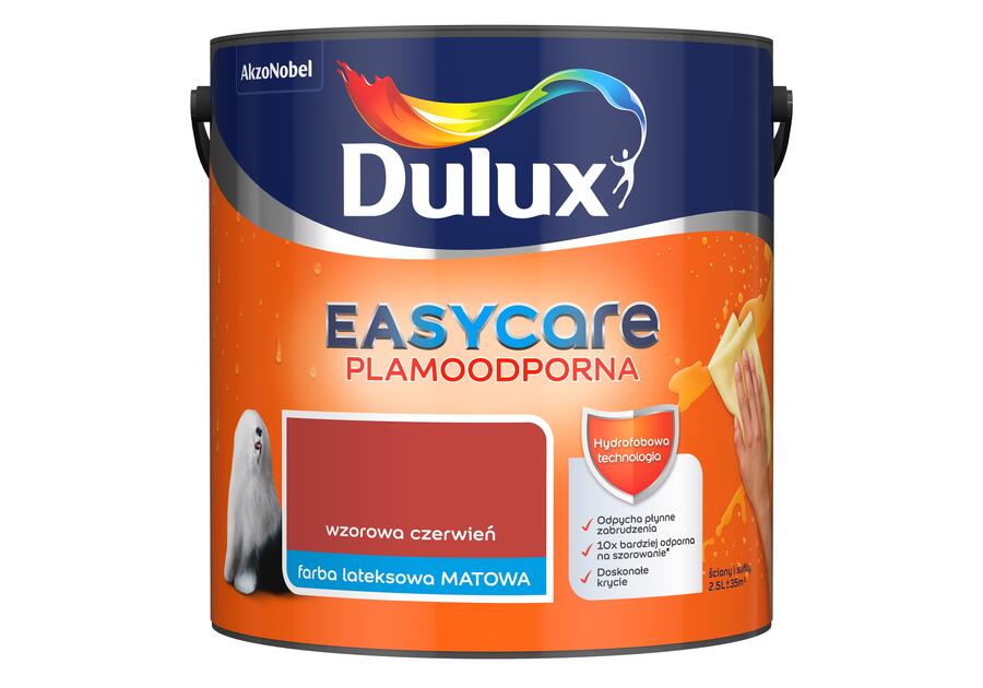 Zdjęcie: Farba do wnętrz EasyCare 2,5 L wzorowa czerwień DULUX