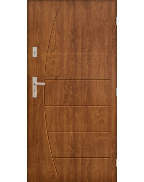 Zdjęcie: Drzwi zewnętrzne korab złoty dąb 100p komplet PANTOR