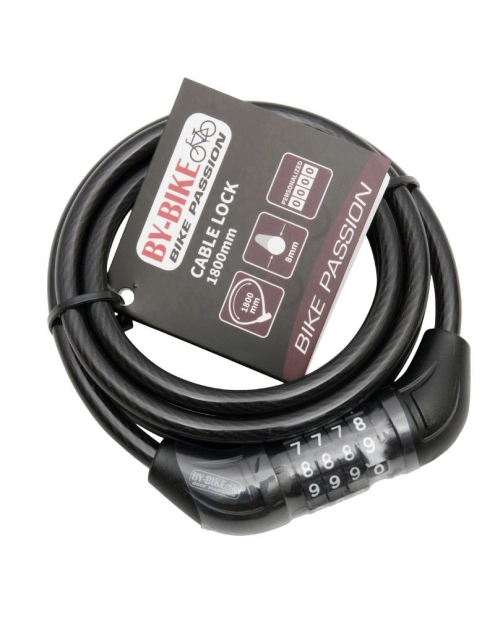 Zdjęcie: Zapięcie rowerwe z szyfrem 8x1800 mm BY-BIKE