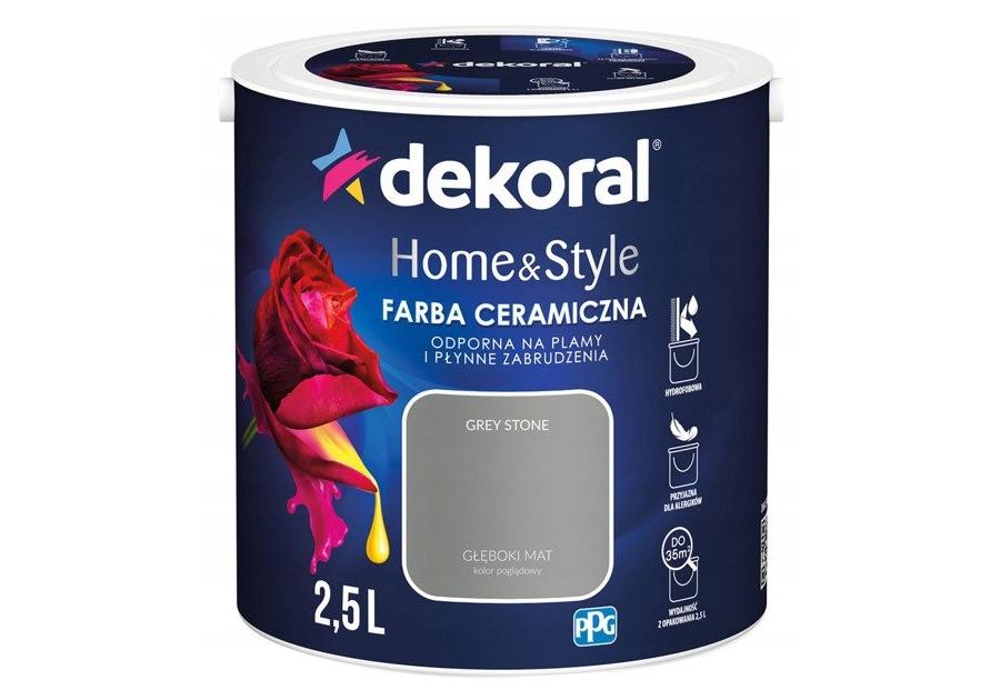 Zdjęcie: Farba ceramiczna Home&Style grey stone 2,5 L DEKORAL