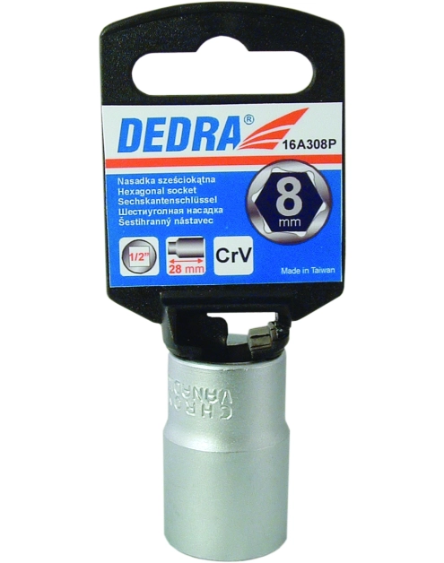 Zdjęcie: Nasadka 6-kątowa 1/2 - 11 mm przywieszka DEDRA