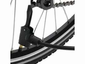 Pompka Warsztatowa T-Power z ciśnieniomierzem, stojąca, AV/DV/FV czarno-pomarańczowy BOTTARI