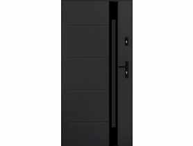 Drzwi zewnętrzne andromeda antracyt 90l komplet PANTOR