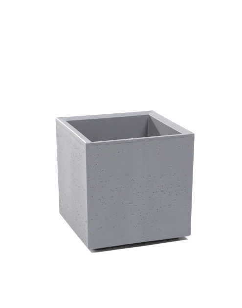 Zdjęcie: Kwietnik Karo 300x300x300 mm beton recycled, szary LAMELA