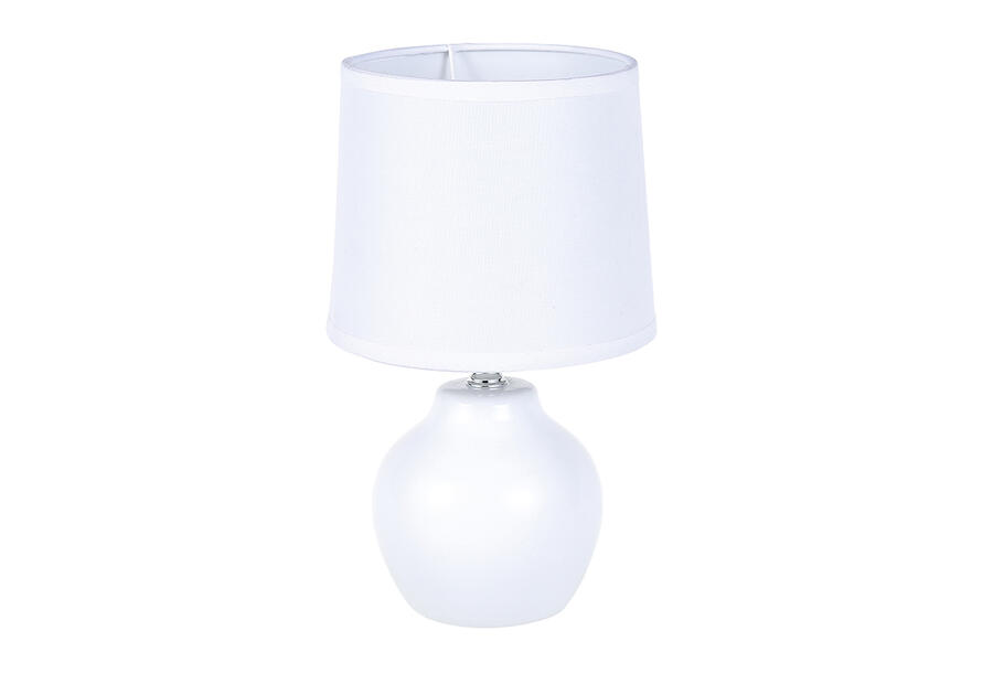Zdjęcie: Lampa stołowa z podstawą ceramiczną 15x25 cm biała ALTOMDESIGN