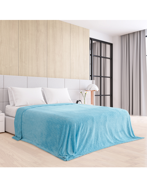 Zdjęcie: Koc Nessa turq 220x240 cm AMELIAHOME