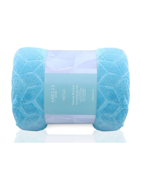 Zdjęcie: Koc Nessa turq 220x240 cm AMELIAHOME