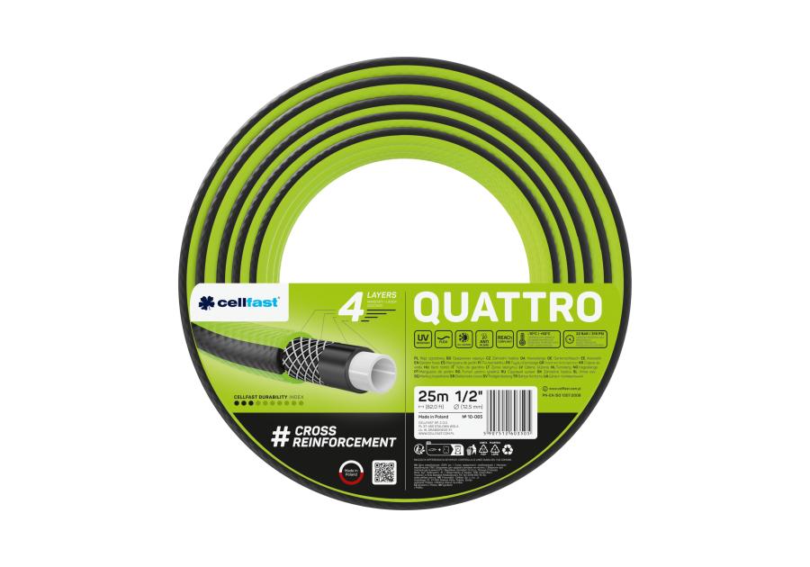 Zdjęcie: Wąż ogrodowy Quattro 1/2" 25 m CELLFAST