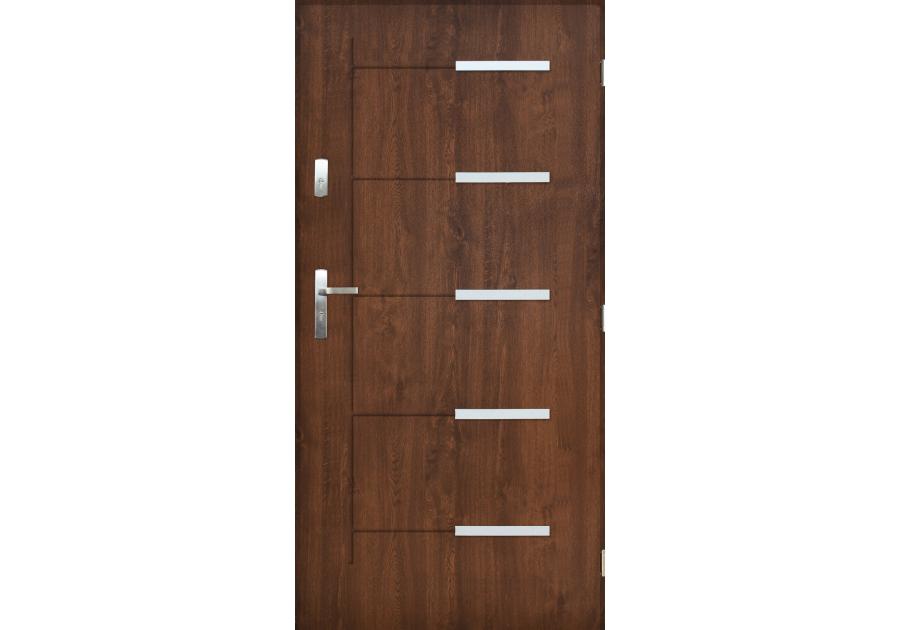 Zdjęcie: Drzwi zewnętrzne orlando orzech 80p komplet PANTOR