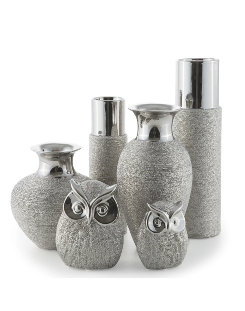 Zdjęcie: Wazon dekoracyjny Althea 19x19x19 cm srebrny EUROFIRANY