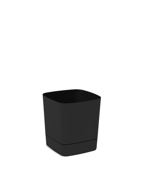 Zdjęcie: Donica z podstawką Clima 19x19 cm czarna LAMELA PLASTIC