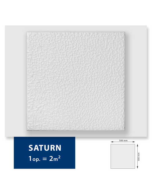 Zdjęcie: Kaseton Exclusiv Saturn natur (2 m2) biały DMS