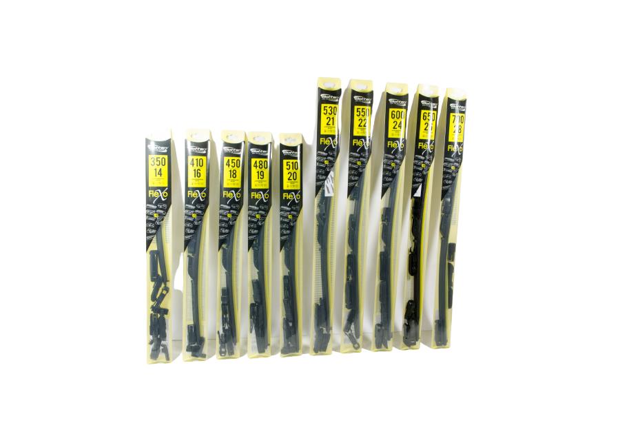 Zdjęcie: Wycieraczka płaska Flexo 65 cm - 26 z 10 adapterami BOTTARI