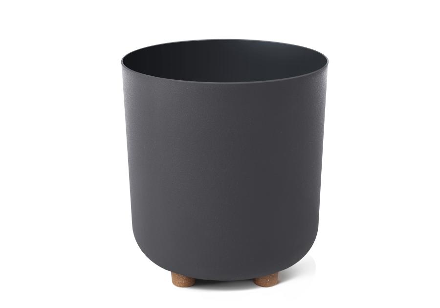 Zdjęcie: Donica Sofia 24 cm antracytowa LAMELA PLASTIC