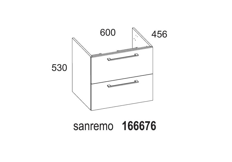 Zdjęcie: Szafla podumywalkowa Modo 60 cm sanremo D4702 ELITA