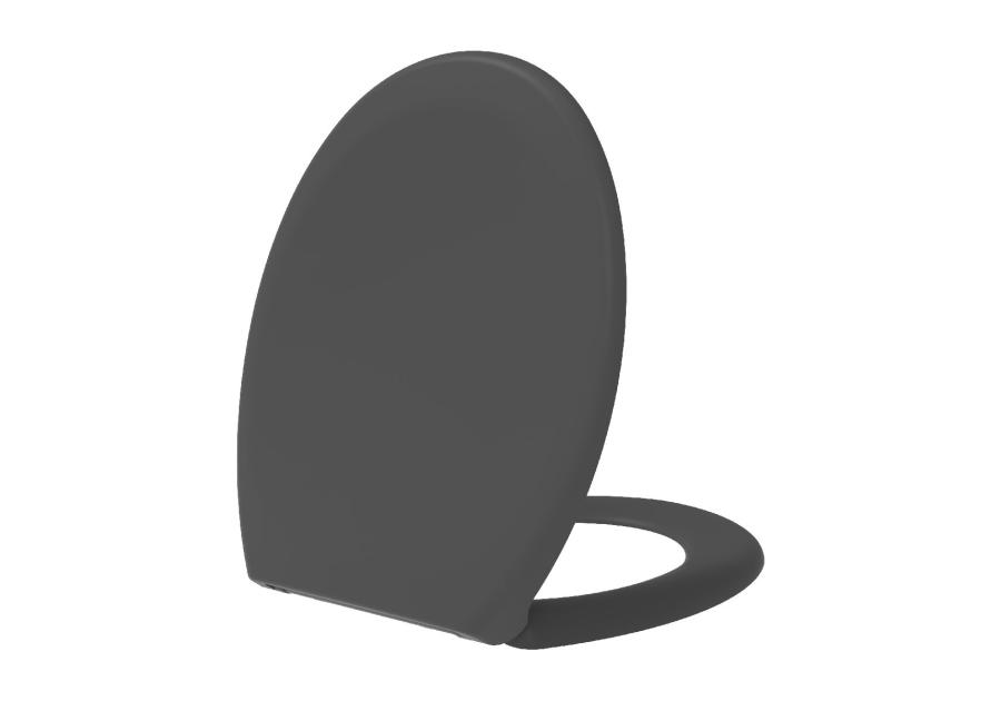 Zdjęcie: Deska sedesowa wolnoopadająca wypinana szary mat STINNEA