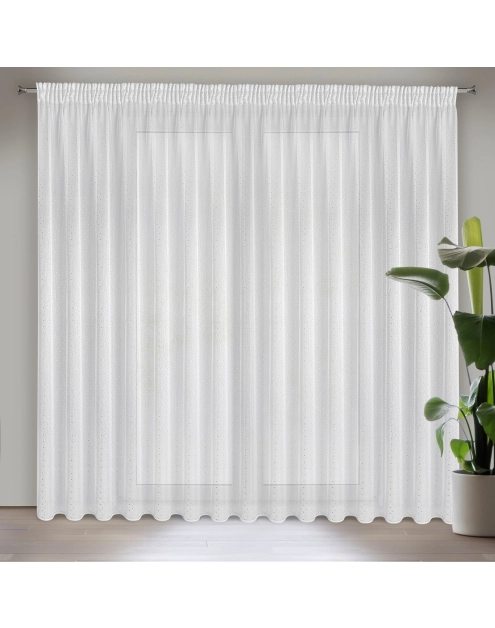 Zdjęcie: Firana gotowa Sibel na taśmie 400x250 cm biały EUROFIRANY