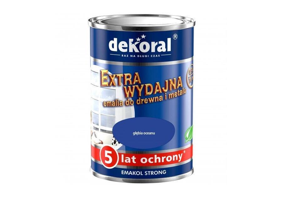 Zdjęcie: Emalia ftalowa Emakol Strong głębia oceanu 5 L DEKORAL
