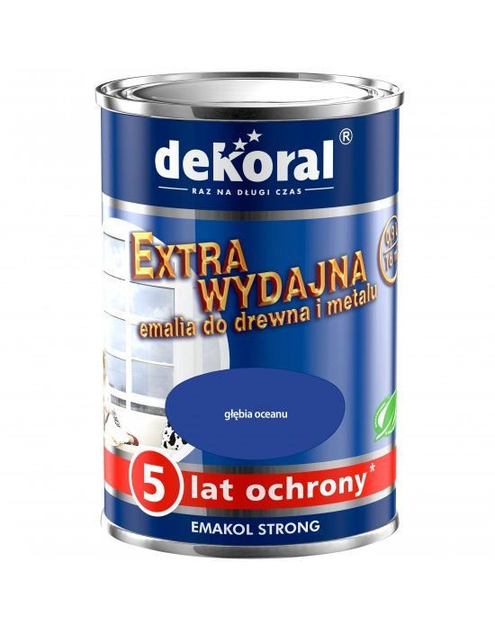 Zdjęcie: Emalia ftalowa Emakol Strong głębia oceanu 5 L DEKORAL