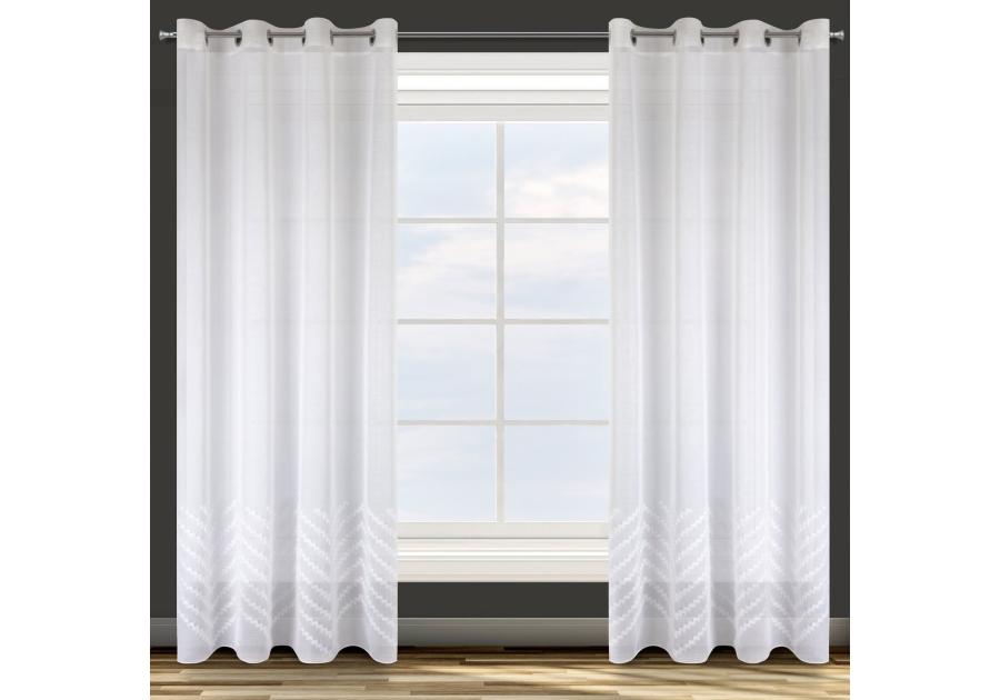 Zdjęcie: Zasłona gotowa D91 Diane 140x250 cm biały EUROFIRANY