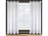 Zdjęcie: Zasłona gotowa D91 Diane 140x250 cm biały EUROFIRANY