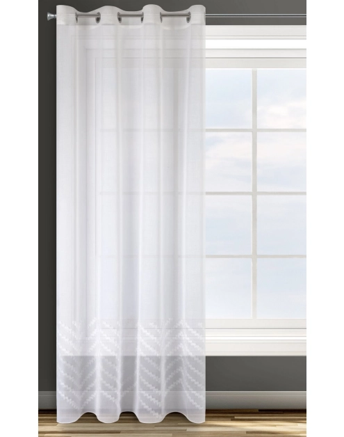 Zdjęcie: Zasłona gotowa D91 Diane 140x250 cm biały EUROFIRANY