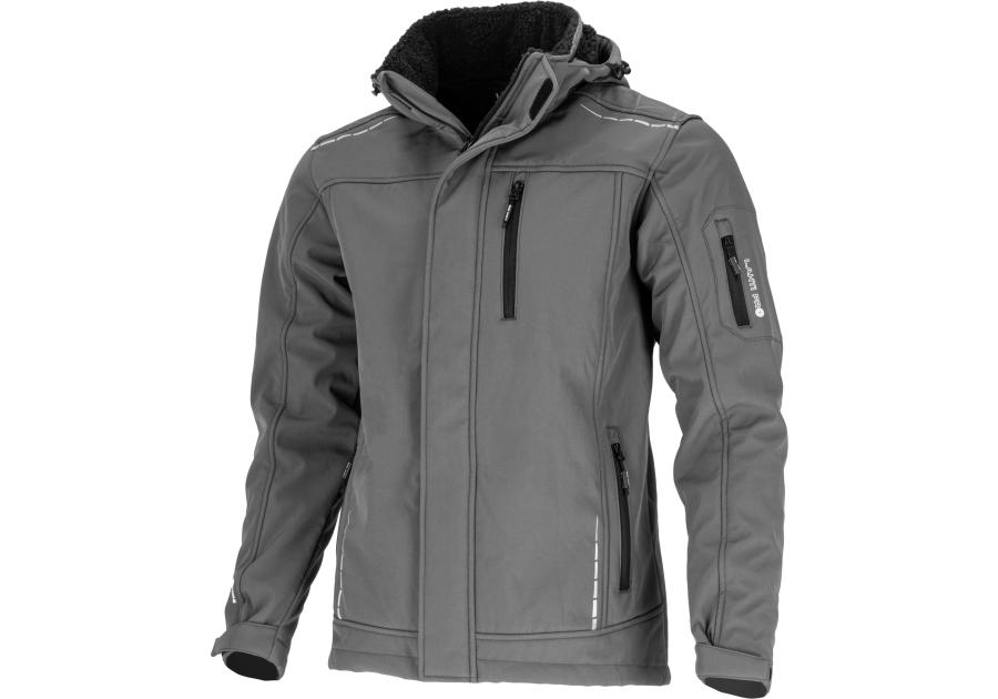 Zdjęcie: Kurtka Softshell z kapturem ocieplana szara, "XL", CE, LAHTI PRO